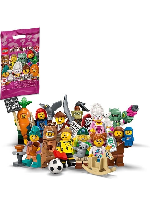 LEGO Minifigures Series 24 71037, Limited Edition Mystery Minifigure Blind Bag, 2023 Set, Collectible Characters with Toy Accessories