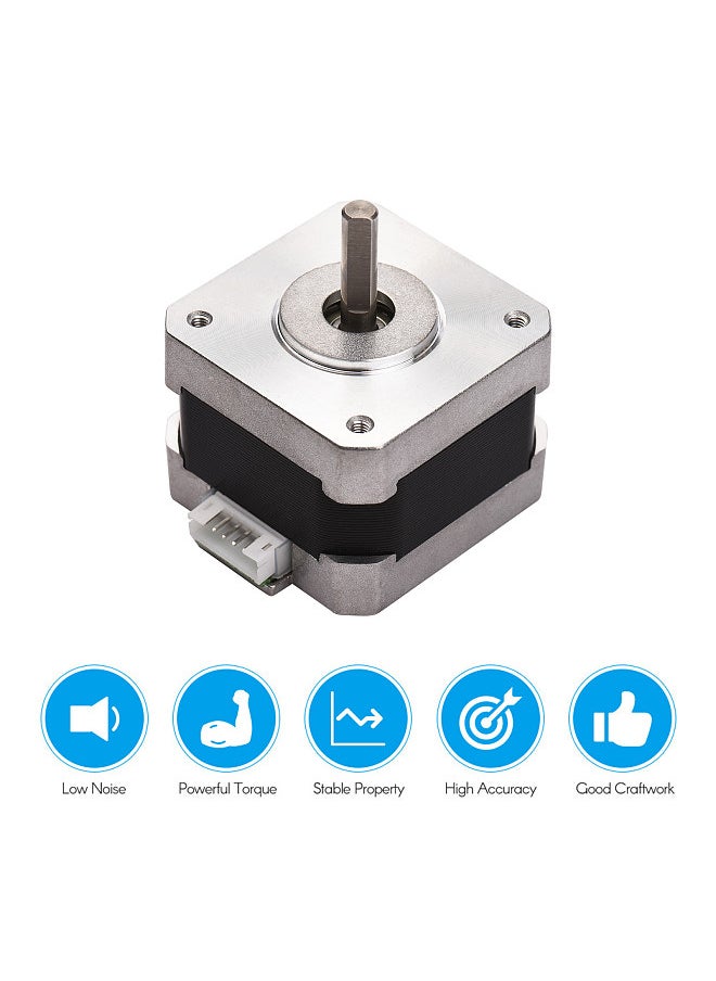 Generic - 3D Printer Parts 42-34 Stepper Motor 2 Phase 1.8 Degree Step Angle 0.28N.M 0.8A Step Motor for Creality CR-10 CR-10S Ender 3 3D Printer - Image 1