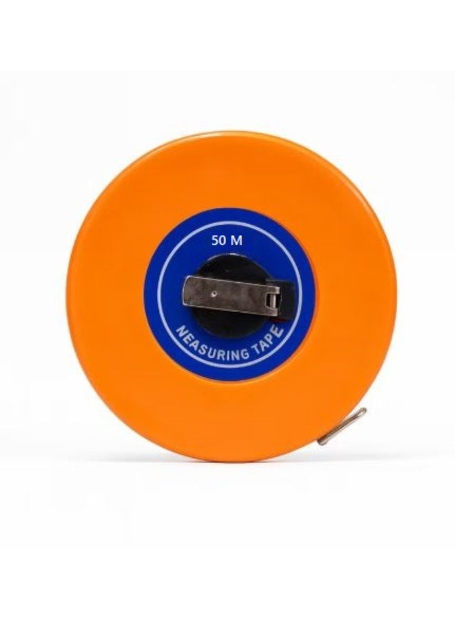 فكسر شريط قياس من الألياف الزجاجية بطول 50 مترًا - متين ومقاوم للعوامل الجوية مع غلاف ABS ومقبض معدني - Image 3