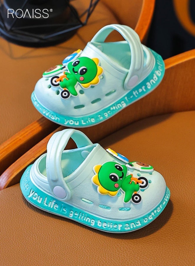 roaiss Toddler Boys Adorable Sandals, Comfort Clogs with EVA Non-slip Sole, Breathable Slippers with Cartoon Design, Slip on Slides for Little Boys, Suitable for Beach, Daily Wear and Casual Occasions - Image 3