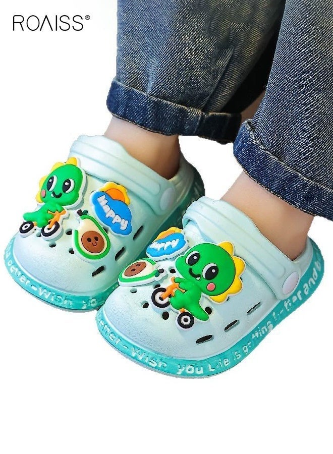 roaiss Toddler Boys Adorable Sandals, Comfort Clogs with EVA Non-slip Sole, Breathable Slippers with Cartoon Design, Slip on Slides for Little Boys, Suitable for Beach, Daily Wear and Casual Occasions - Image 2