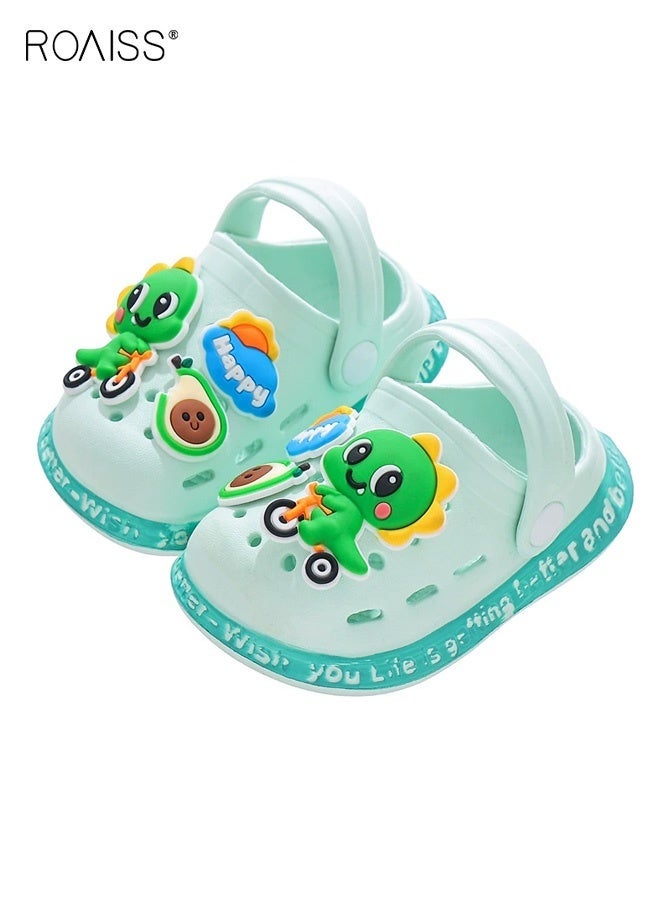 roaiss Toddler Boys Adorable Sandals, Comfort Clogs with EVA Non-slip Sole, Breathable Slippers with Cartoon Design, Slip on Slides for Little Boys, Suitable for Beach, Daily Wear and Casual Occasions - Image 1