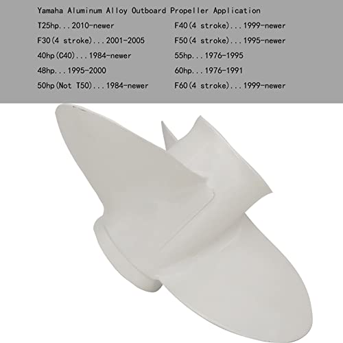 DLNIG 11×15-G Boat Propeller for Yamaha - for Yamaha Outboard Engines 25HP 30HP 40HP 48HP 50HP 55HP 60HP T25 F30/40/50/60 Replace 69W-45943-00-EL,13 Spline Tooth - Aluminum Outboard Propeller - Image 4