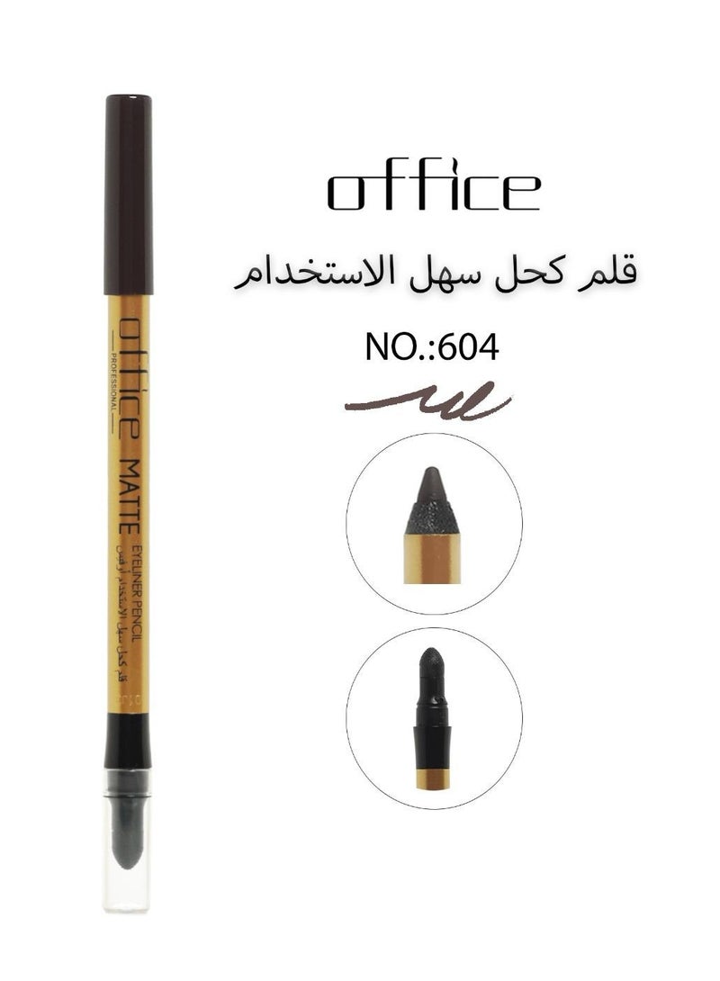 Office Matte Eyeliner Pencil NO. :604  - Image 1