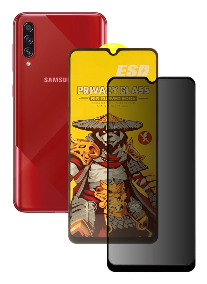 ESD Tempered Dustproof Privacy Glass Screen Protector Compatible For Samsung Galaxy A70s - Image 1