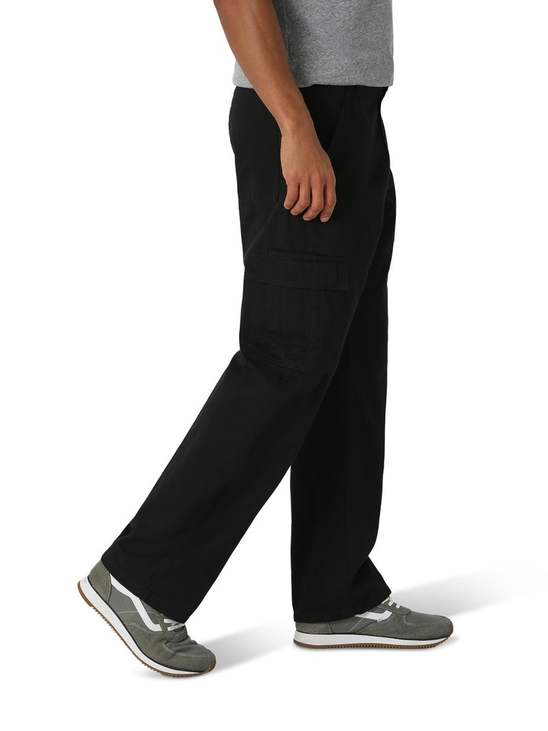 Wrangler Authentics بنطال كارجو مريح من قماش تويل، أسود، 40W x 29L - Image 2