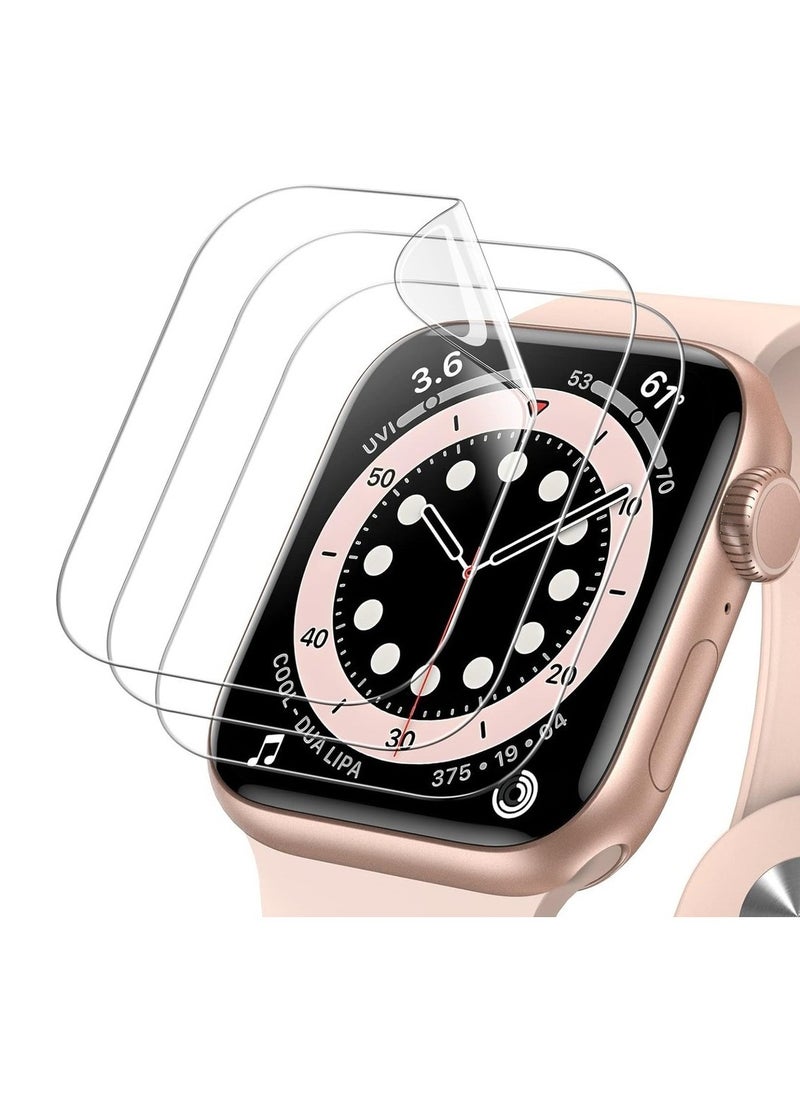 Generic Screen Protector Compatible With Apple Watch SE (2022/2020) /Series 6 5 4 40mm TPU HD Clear Full Coverage Film 3-Pack  - Image 1
