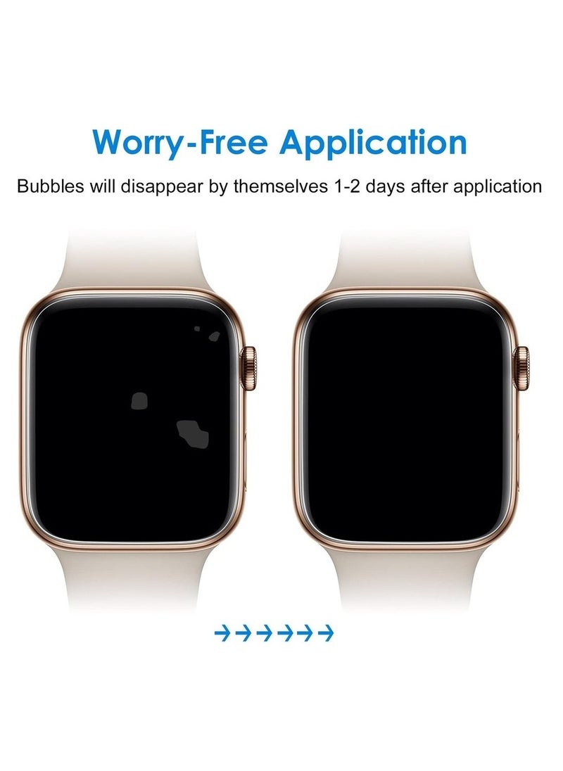 Generic Screen Protector Compatible With Apple Watch SE (2022/2020) /Series 6 5 4 40mm TPU HD Clear Full Coverage Film 3-Pack  - Image 3