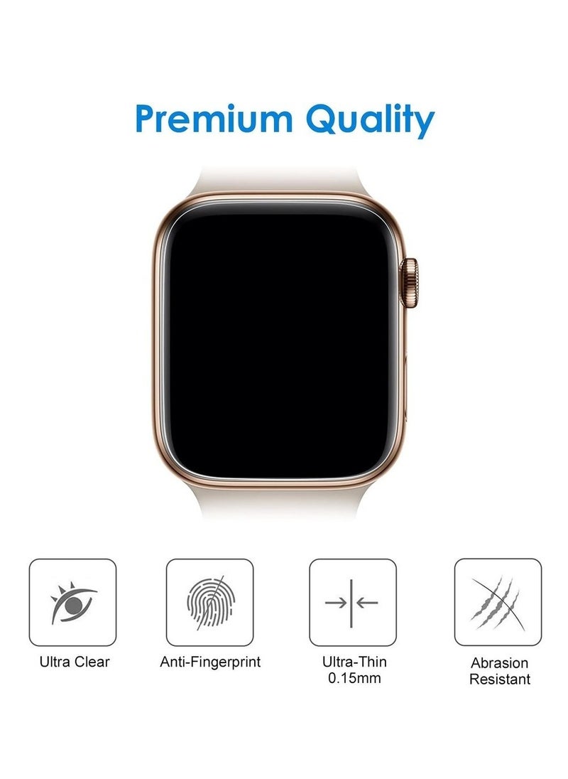 Generic Screen Protector Compatible With Apple Watch SE (2022/2020) /Series 6 5 4 40mm TPU HD Clear Full Coverage Film 3-Pack  - Image 5