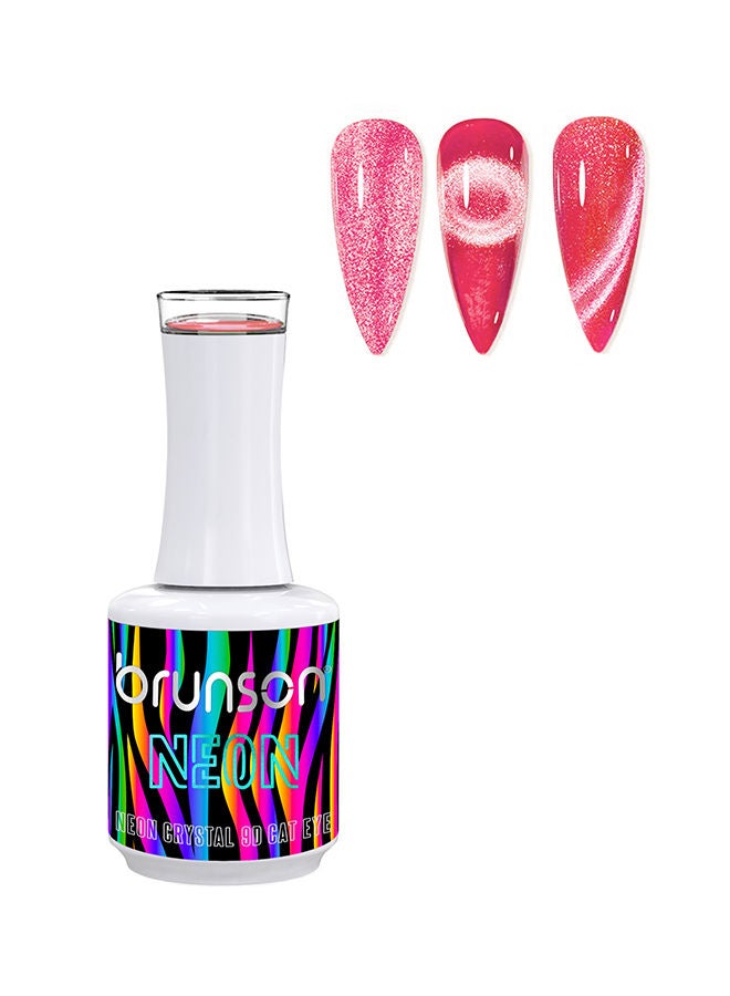 brunson Gel Nail Polish 15ml Neon Crystal 9D Cat Eye Gel Polish Sparkly Diamond Gel Effect Magnetic French Manicure Pedicure Soak Off UV LED Gel Polish Salon Quality Chip Resistant Nail Extensions forNail Art - Image 1