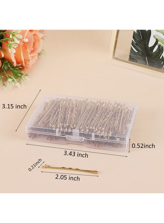Laicky Bobby Pins, 200Count Blonde Hair Pins Hairpins With Box For Women Lady Girls Kids Hair Pin Invisible Wave Hairgrip Barrette Hairclip Bulk Hair Accessories (Blonde,2.2 Inch) - Image 2