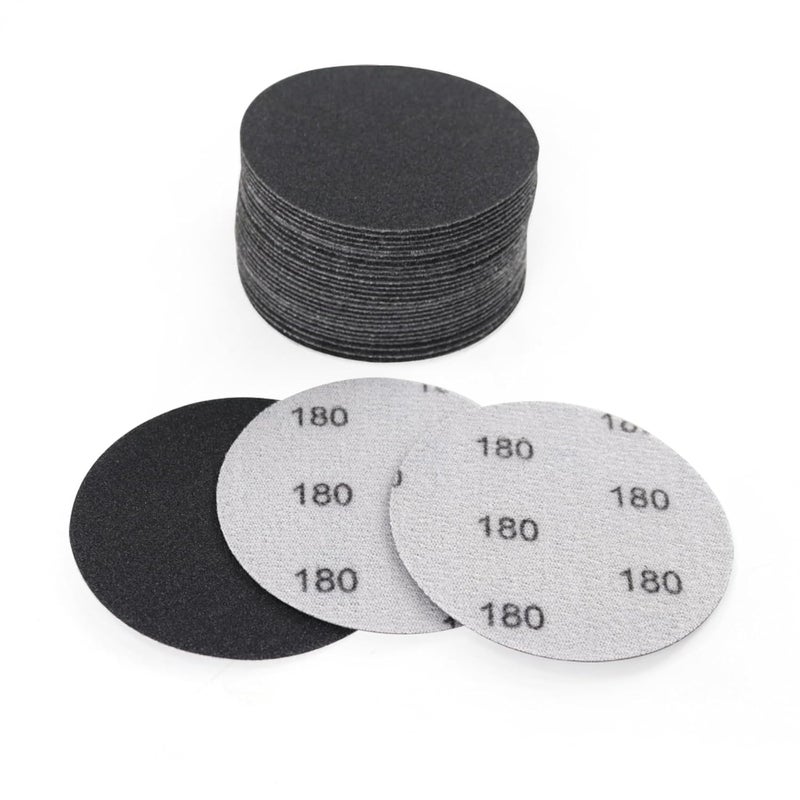 MAXMAN 30Pcs 3-Inch Sanding Discs, 180 Grits Hook and Loop Professional Silicon Carbide Sand Paper, Wet Dry Polish for Wood, Metal, Paint, Car Polishing - Image 1