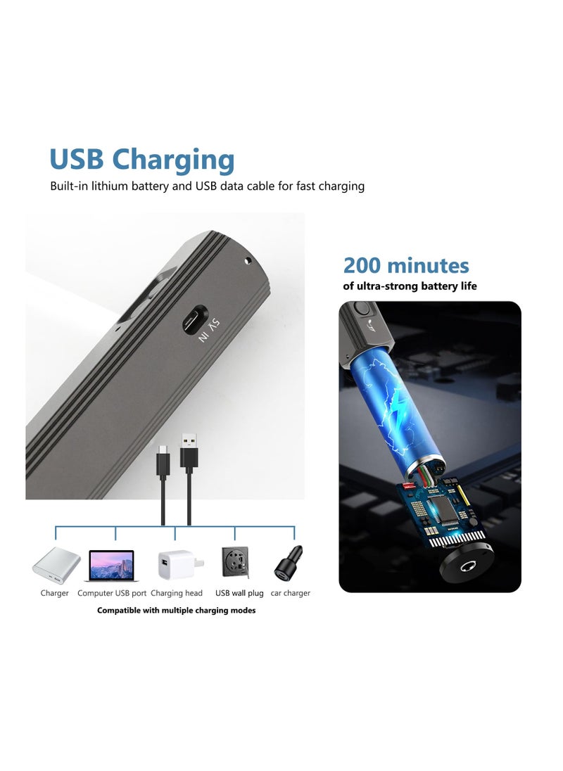 SYOSI Electronic Whistle High Volume, Handheld Emergency Whistle with Torch Referee Electronic No-Blow Whistle with Flashlight Loud Emergency Whistle for Coaches, Teachers, Police, Outdoor Camping Hiking  - Image 3