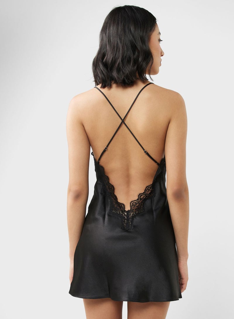 hunkemoller Lace Detail Nightie Top - Image 3