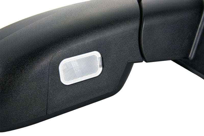 ZAPOSTS Side View Mirror Fit for 07-13 Chevy Silverado 1500 2500 HD 3500,for GMC Sierra 1500 2500 HD,Yukon/Yukon XL 1500-Black Power Heated Arrow Turn Signal Puddle Light Passenger Side Manual Folding - Image 2