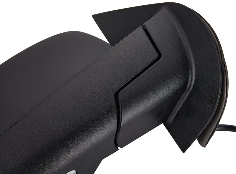 ZAPOSTS Side View Mirror Fit for 07-13 Chevy Silverado 1500 2500 HD 3500,for GMC Sierra 1500 2500 HD,Yukon/Yukon XL 1500-Black Power Heated Arrow Turn Signal Puddle Light Passenger Side Manual Folding - Image 5