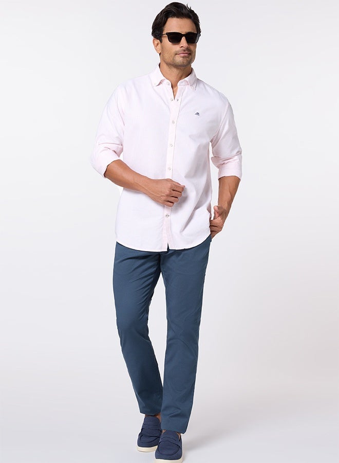 Mannerism The Pink & White Stripe Oxford Shirt with Crisp Lines - Image 5