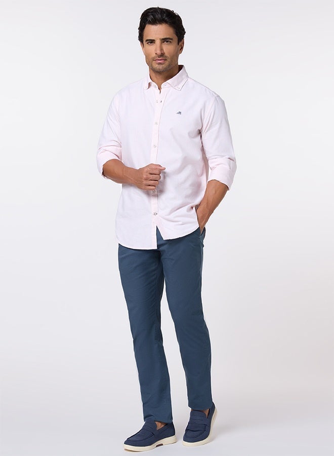 Mannerism The Pink & White Stripe Oxford Shirt with Crisp Lines - Image 4