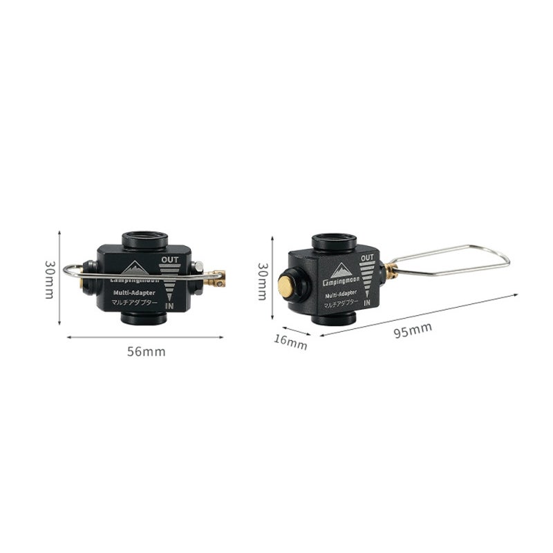 Gas Tank Adapter: Brass Valve, Aluminum Alloy Construction, Leak-Proof Built-In Rubber Ring - Foldable Adjustable Flow Valve, Scratch-Resistant Safety Knob for Gas Tank Connection & Outdoor Camping Us - Image 5