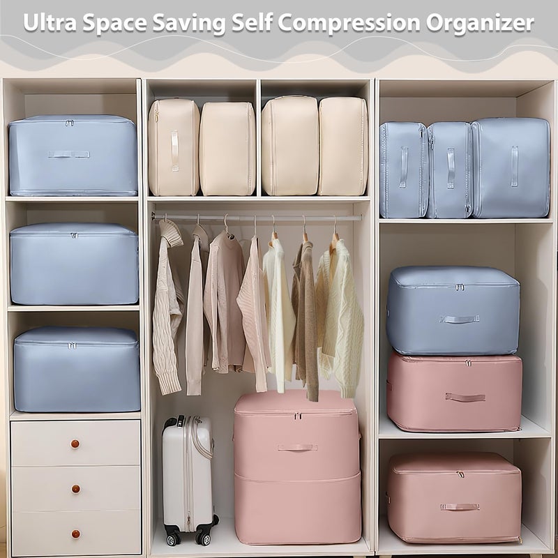 GOPAD Blankets Compression Bag Extra Large Storage Bags for Bedding Heavy Duty Moving Bags SpaceSaving Vacuum Seal Storage Ideal for Organizing and Reducing Bulk 1 PcsMulticolor - Image 5