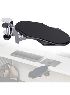 Computer Arm Rest for Desk, Adjustable Arm Rest Support for Computer Desk Ergonomic Arm Rest Extender Rotating Mouse Pad Holder for Table, Office, Chair, Desk