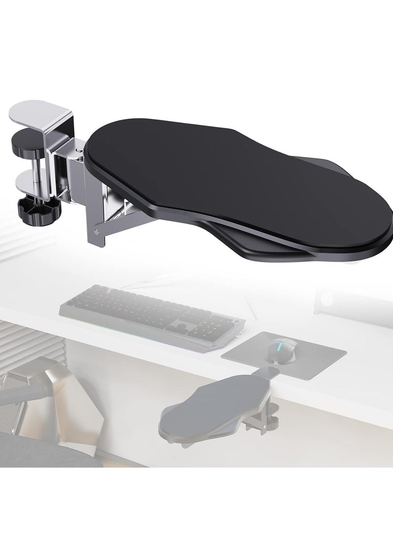 Kidle - Computer Arm Rest for Desk, Adjustable Arm Rest Support for Computer Desk Ergonomic Arm Rest Extender Rotating Mouse Pad Holder for Table, Office, Chair, Desk - Image 1