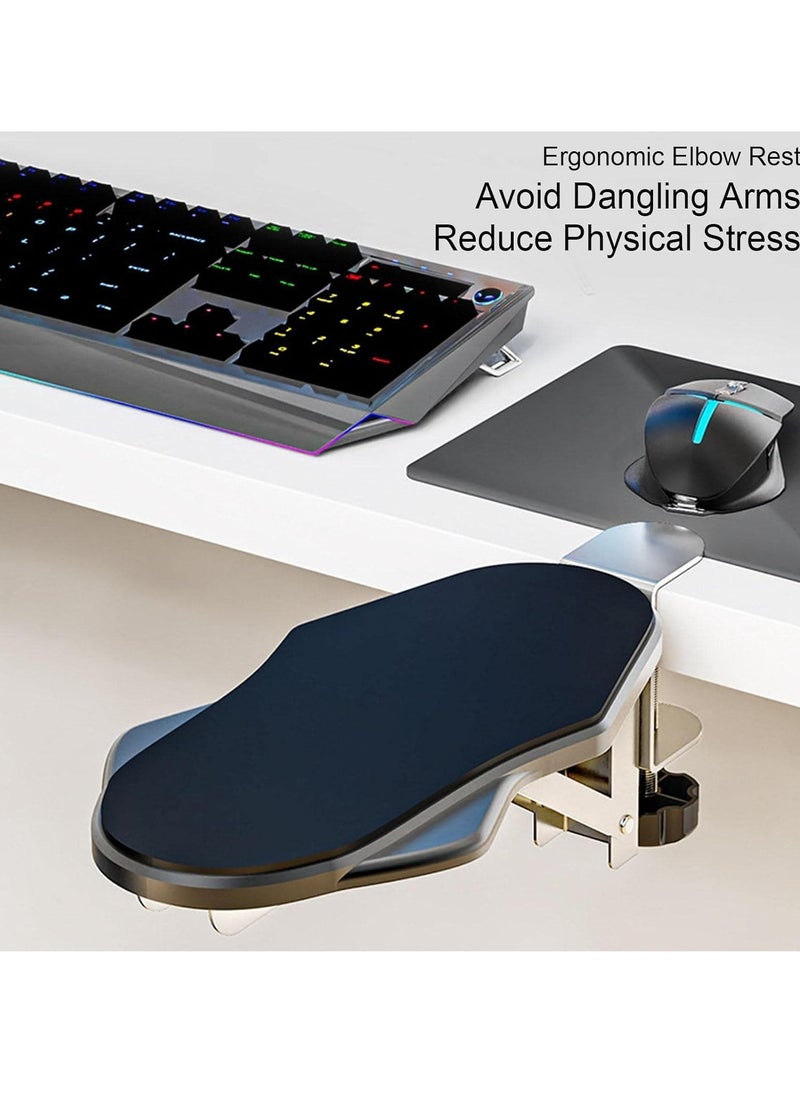 Kidle - Computer Arm Rest for Desk, Adjustable Arm Rest Support for Computer Desk Ergonomic Arm Rest Extender Rotating Mouse Pad Holder for Table, Office, Chair, Desk - Image 1
