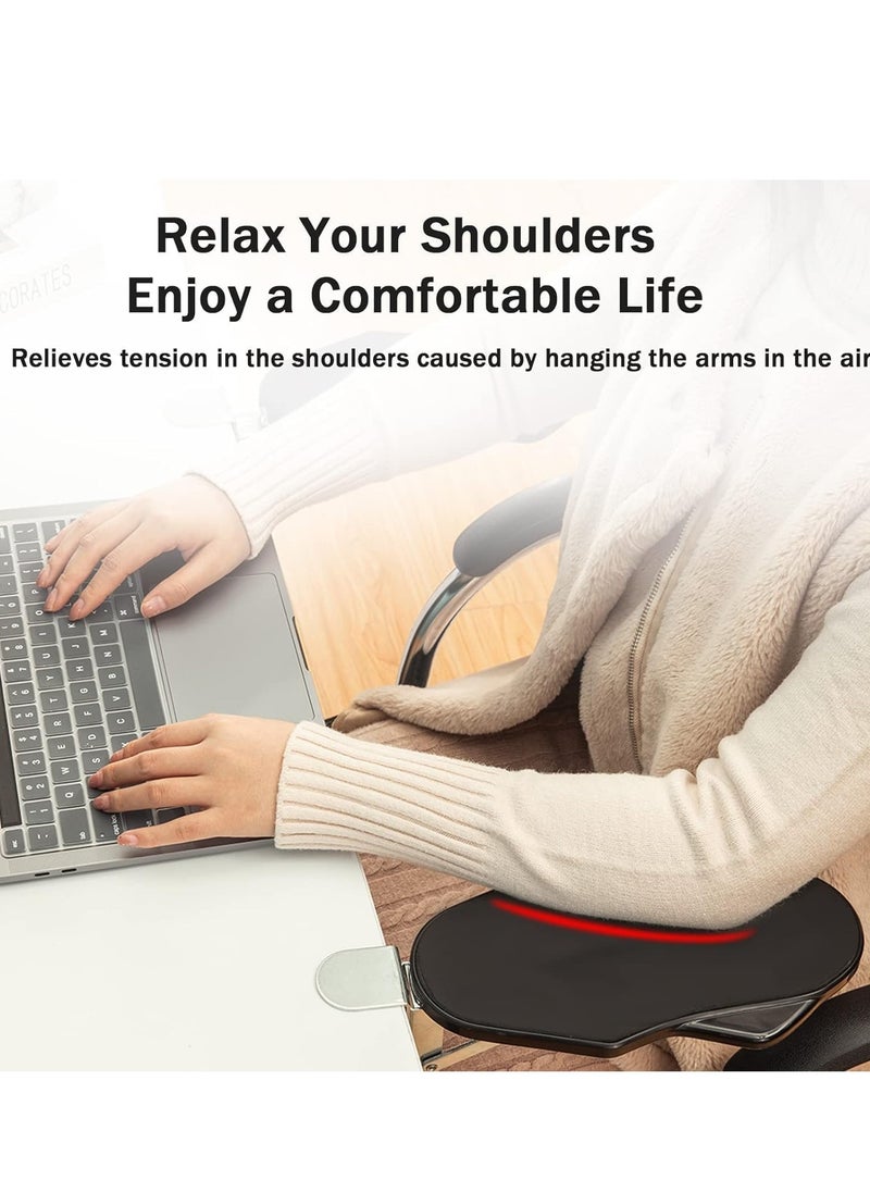 Kidle - Computer Arm Rest for Desk, Adjustable Arm Rest Support for Computer Desk Ergonomic Arm Rest Extender Rotating Mouse Pad Holder for Table, Office, Chair, Desk - Image 1
