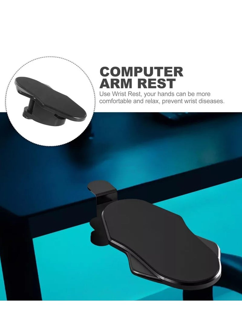 Kidle - Computer Arm Rest for Desk, Adjustable Arm Rest Support for Computer Desk Ergonomic Arm Rest Extender Rotating Mouse Pad Holder for Table, Office, Chair, Desk - Image 1