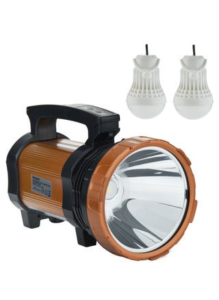Rechargeable Search Light with 2 LED Bright Bulbs  6000mAh Battery with Continuous Working of 10 Hours  2 Light Modes  Solar Charging And Power Bank Function  Flashlights SSL-725B - pzsku/Z18B8A238ECC92DF4F51DZ/45/1746218630/8397f418-5861-4789-b07c-9d9d1cb25489