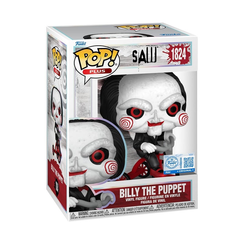 Funko Pop! Plus: Saw - Billy The Puppet - Amazon Exclusive - Collectable Vinyl Figure - Gift Idea - Official Merchandise - Toys for Kids & Adults - Horror Fans - Model Figure for Collectors - Image 1