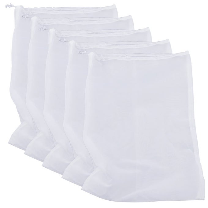 75 MICRON NYLON STRAINING BAG FINE MESH FOOD STRAINER BAG MULTI PURPOSE FILTER BAG FOR NUT MILK JUICE COLD BREW HOME BREWING 1772 X 1181 5 PACKS