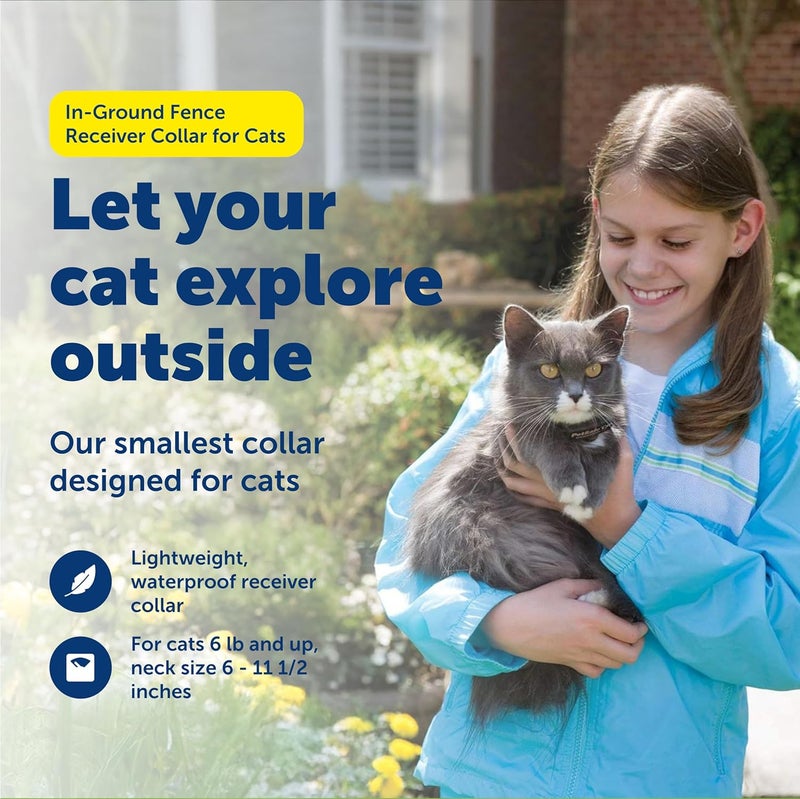 PetSafe In-Ground Cat Fence Receiver Collar - Waterproof with Tone and Static Correction for Cats Over 6 lb - Image 2
