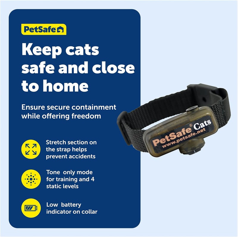 PetSafe In-Ground Cat Fence Receiver Collar - Waterproof with Tone and Static Correction for Cats Over 6 lb - Image 4