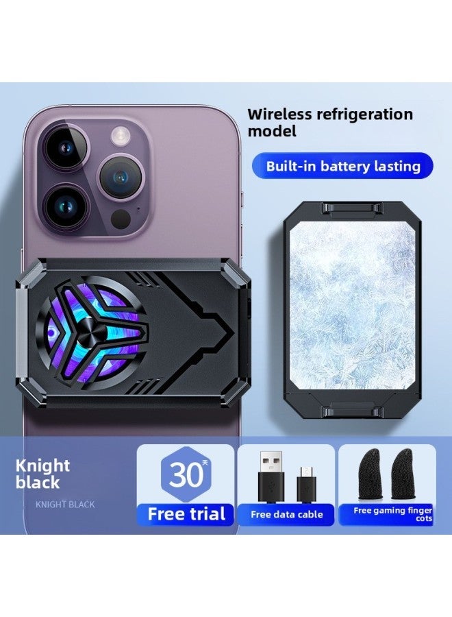 Mobile Phone Radiator Live Broadcast Dedicated Fast Cooling Artifact For AppleFor Iphone Black Shark 2pro One Plus Half Guide-Color:【wireless】 Semiconductor Strong Refrigeration❄Bring Your Own Batte - Image 1