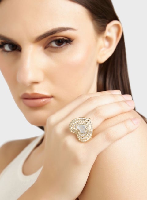 Heart Solitaire Ring