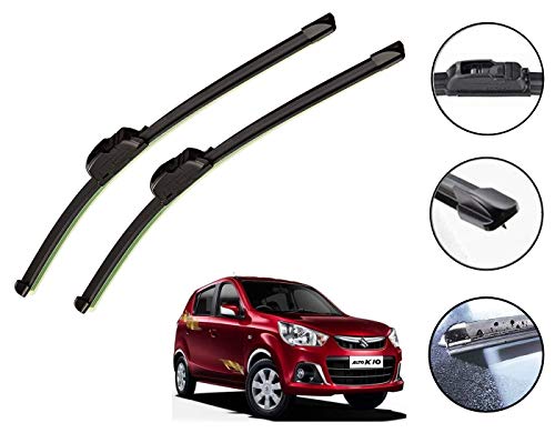 Auto Hub Car Wiper Blade Compatible with Maruti Suzuki Alto K10, Windshield Car Wiper Blades Alto K10 - Set of 2 Pcs (D-18,P-16) - Image 2