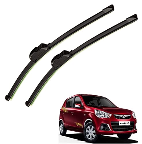 Auto Hub Car Wiper Blade Compatible with Maruti Suzuki Alto K10, Windshield Car Wiper Blades Alto K10 - Set of 2 Pcs (D-18,P-16) - Image 1