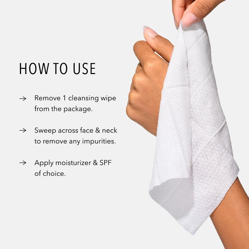 HydroPeptide مناديل هيدروبيبتيد هيدروأكتيف للتنظيف، مناديل وجه ميكليلار، تنظف البشرة بلطف، مرطبة ومغذية، 30 قطعة - Image 4