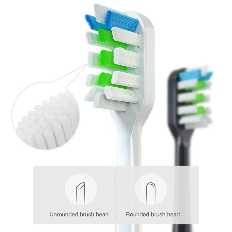 Soocas Replacement Sonic Electric Toothbrush Heads for V1 V2 X3 X3U X5 D2 D3, Soft Bristles, 8 Pack, White - Image 3