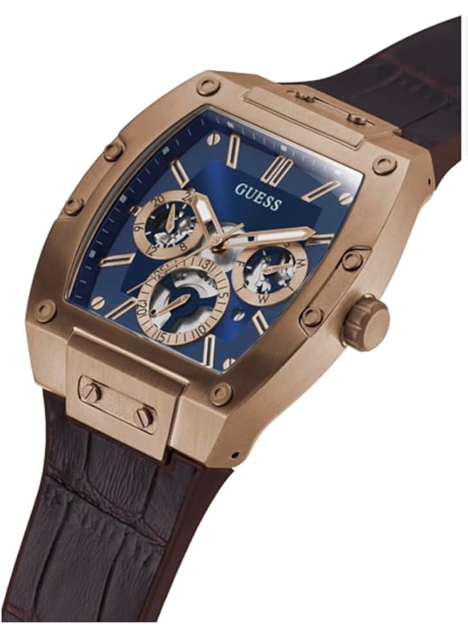 جس ساعة رجالية بعلبة من الذهب الأصفر وحركة كوارتز - Image 5