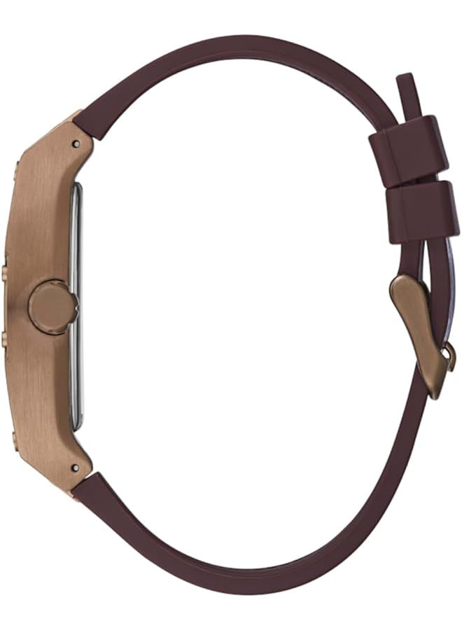 جس ساعة رجالية بعلبة من الذهب الأصفر وحركة كوارتز - Image 3