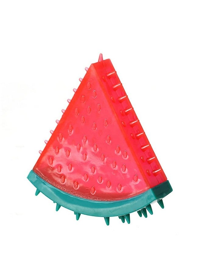 Squeak Latex Dog Toys Fruit Shape Dog Chew Toy Training Toy Puppy Molar Toy Pet Interactive Play Toys (Watermelon Toy) - Image 1