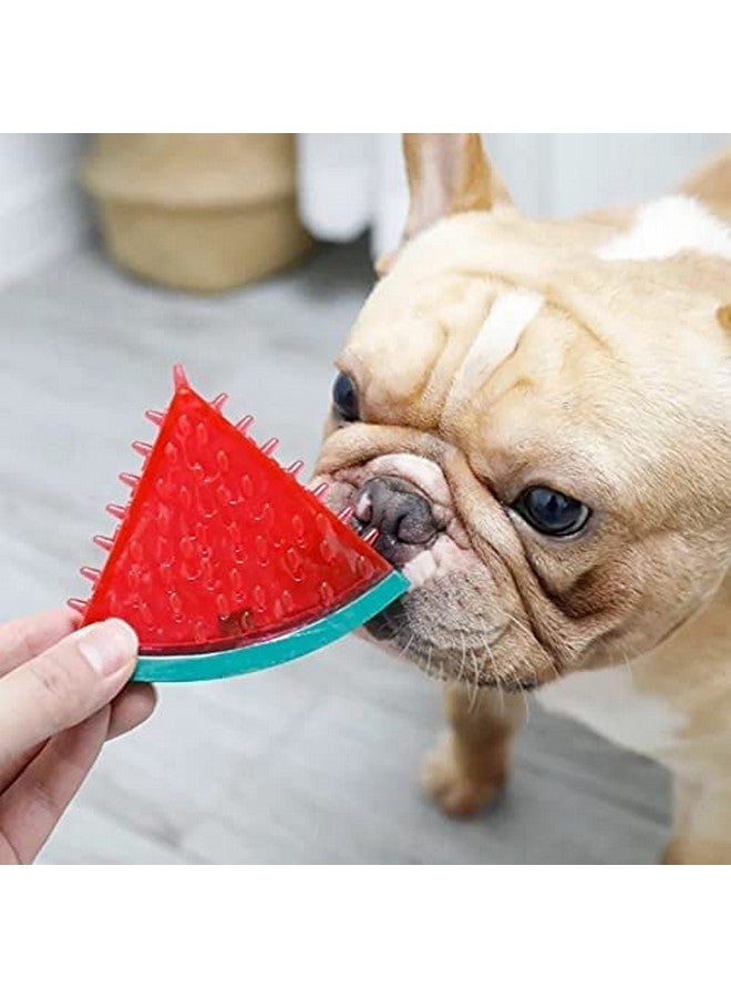 Squeak Latex Dog Toys Fruit Shape Dog Chew Toy Training Toy Puppy Molar Toy Pet Interactive Play Toys (Watermelon Toy) - Image 4