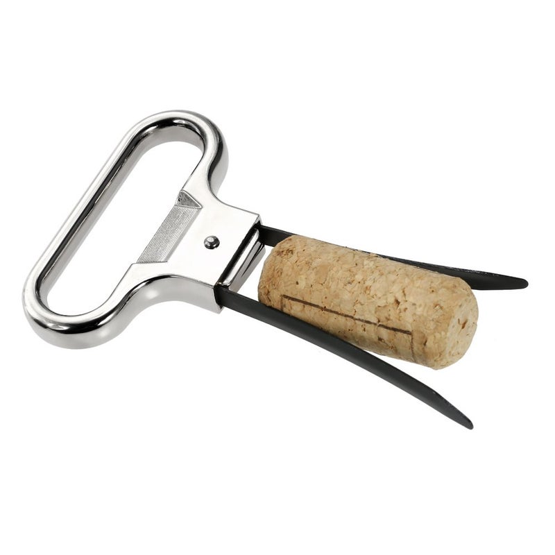 Decdeal Wine Opener, Two-Prong Wine Bottle Opener for Damaged Cork Old Wine Corkscrew Remover - Image 2