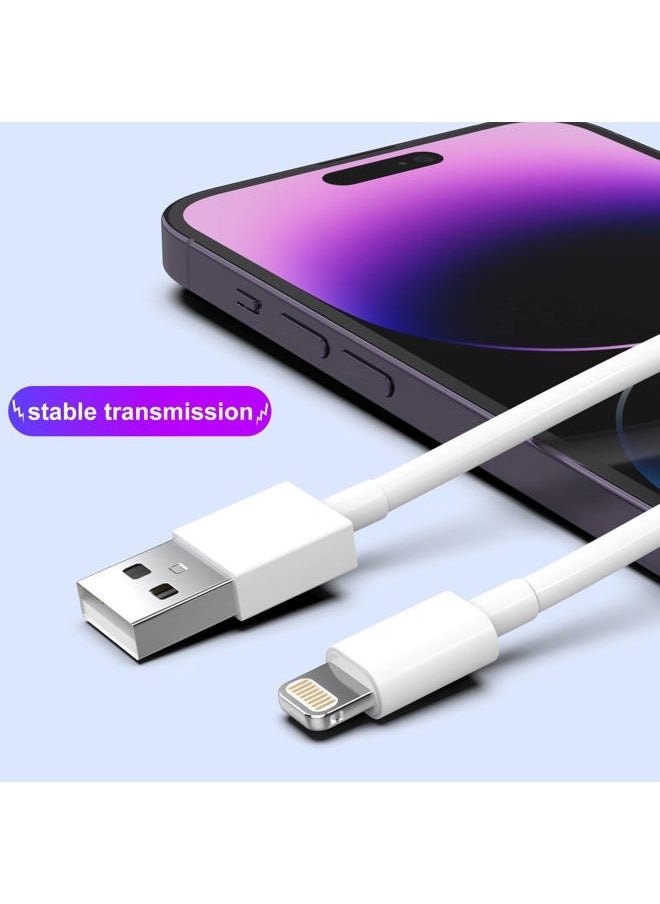 AZMOGDT - 6Pack(3/3/6/6/6/10 FT)[Apple MFi Certified] iPhone Charger Long Lightning Cable Fast Charging High Speed Data Sync USB Cable Compatible iPhone 14/13/12/11 Pro Max/XS MAX/XR/XS/X/8/7/Plus iPad AirPods - Image 1