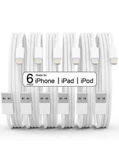 6Pack(3/3/6/6/6/10 FT)[Apple MFi Certified] iPhone Charger Long Lightning Cable Fast Charging High Speed Data Sync USB Cable Compatible iPhone 14/13/12/11 Pro Max/XS MAX/XR/XS/X/8/7/Plus iPad AirPods