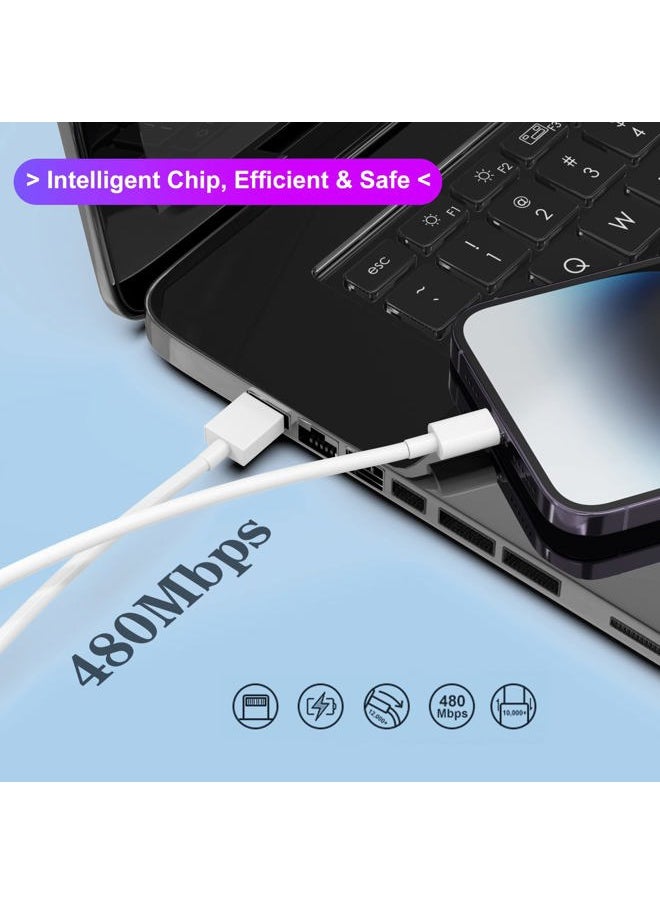 AZMOGDT - 6Pack(3/3/6/6/6/10 FT)[Apple MFi Certified] iPhone Charger Long Lightning Cable Fast Charging High Speed Data Sync USB Cable Compatible iPhone 14/13/12/11 Pro Max/XS MAX/XR/XS/X/8/7/Plus iPad AirPods - Image 1