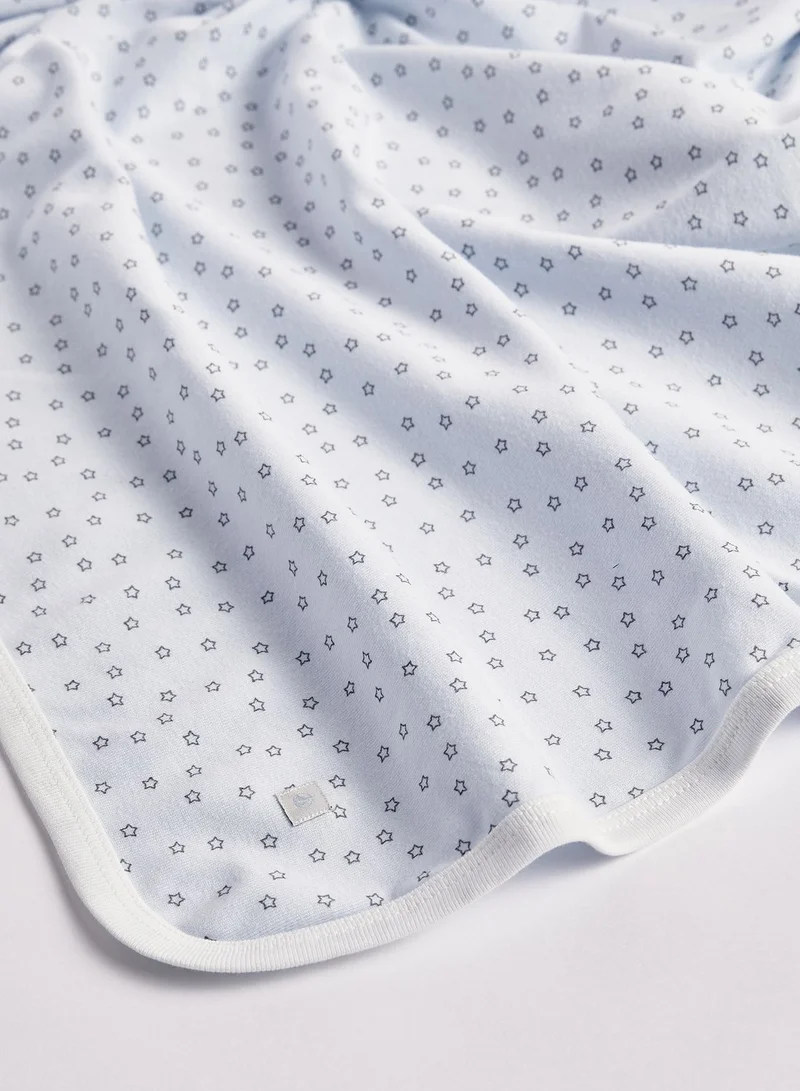 Petit Bateau Kids Star Print Maternity Blanket
