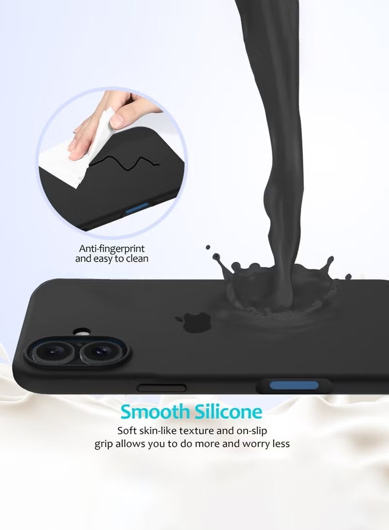 iPhone 17 Case Premium Liquid Silicone 3 Layers Full Covered Soft Phone Cover For iPhone 17 Anti-Scratch Microfiber Lining Phone Case For iPhone 17 6.3-inch - Image 3